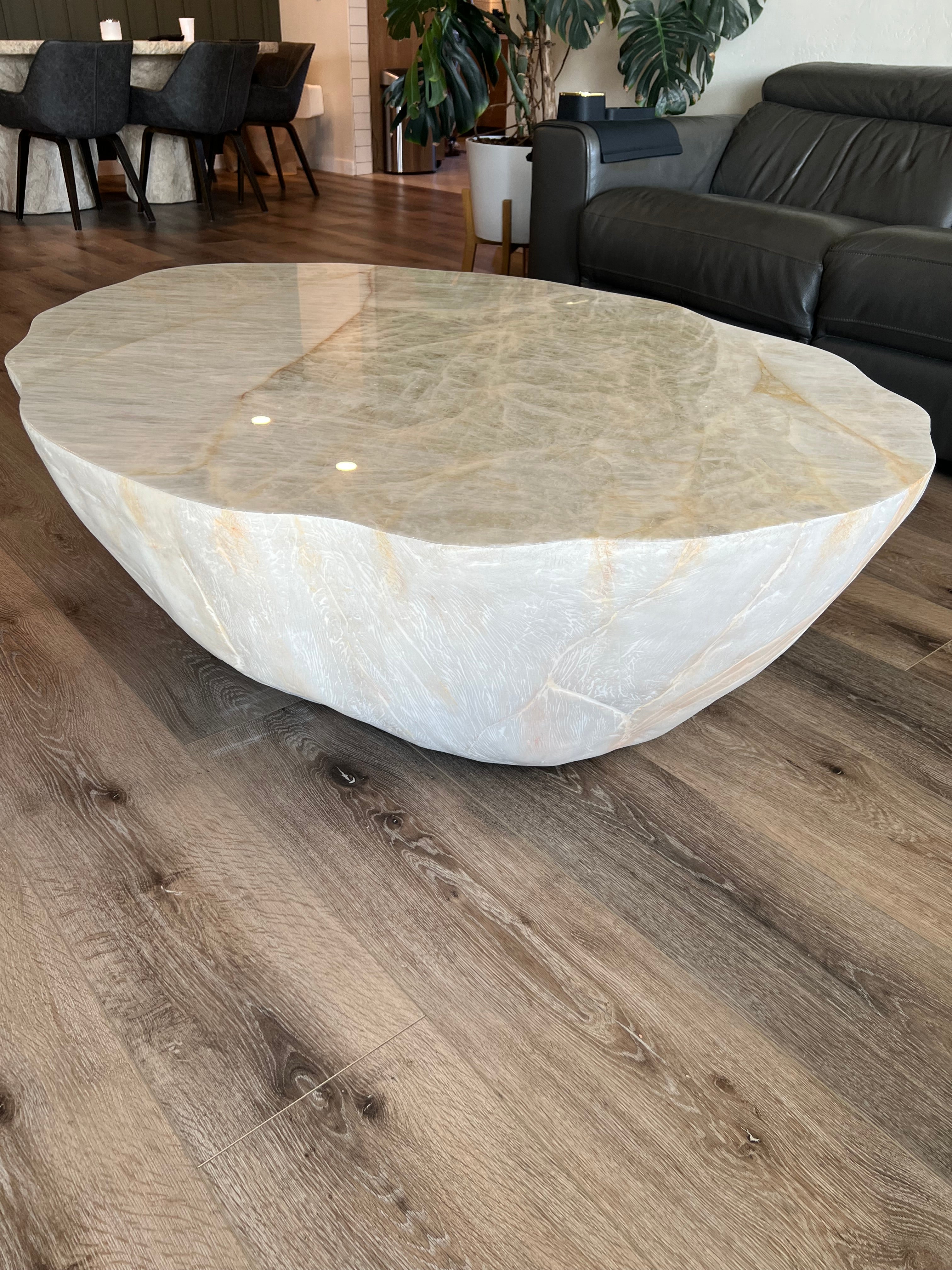 Backlit Geode Coffee Table