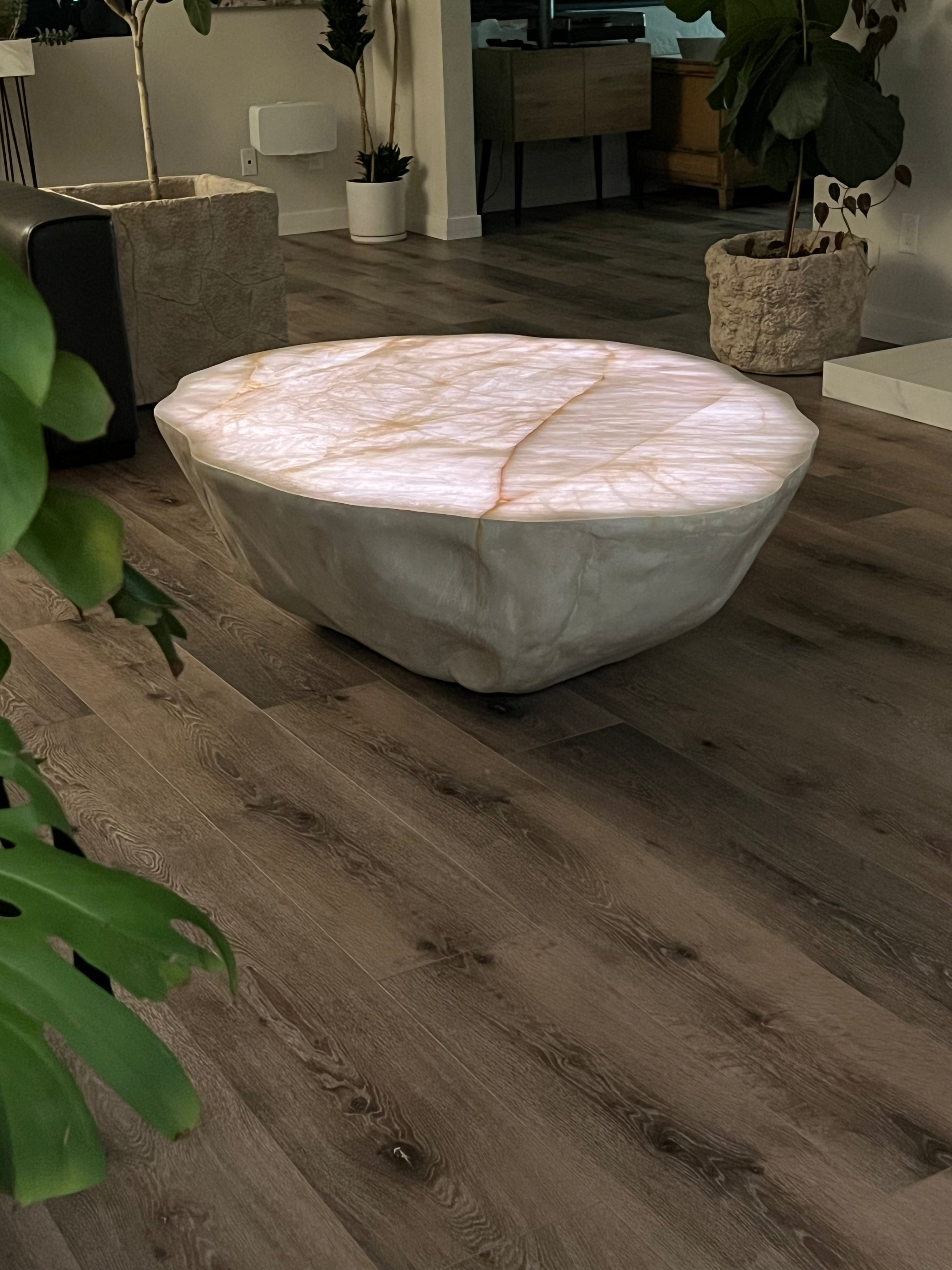 Backlit Geode Coffee Table